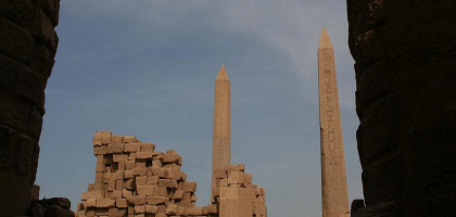 Обелиски в Карнакском храме в Луксоре, Египет