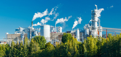 Коувола, Финляндия, завод Upm Kymi в Куусанкоски