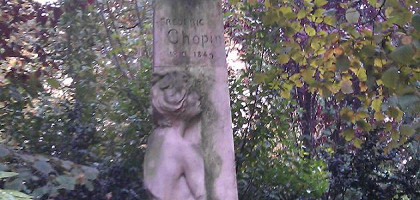Памятник Шопену в Люксембургском саду, Париж