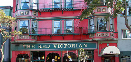 Район Хейт-Эшбери, исторический отель The Red Victorian