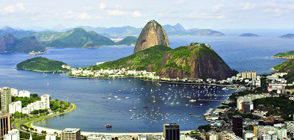 Вид на залив у Рио-де-Жанейро
