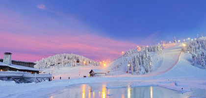 Панорама ночного спуска, Финляндия