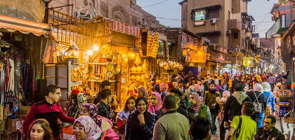 Торговая улица в историческом центре Каира