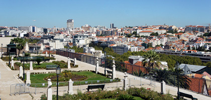 Виды города Лиссабон, Португалия