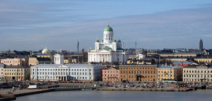 Вид на Рыночную площадь, Хельсинки