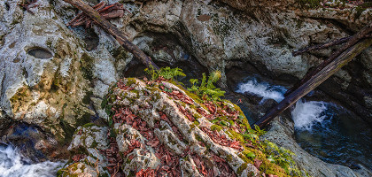Агурские водопады, вид сверху