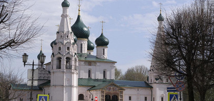 Вид на церковь Ильи Пророка, Ярославль