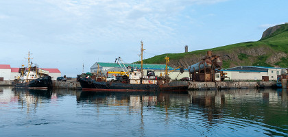 Морской порт в Северо-Курильске, Парамушир