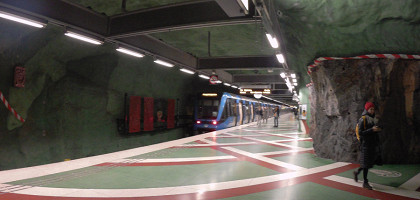 В метро Стокгольма