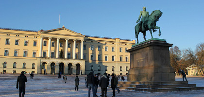 Вид на Королевский дворец Осло