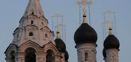 Вид на Храм Сергия Радонежского в Комягино
