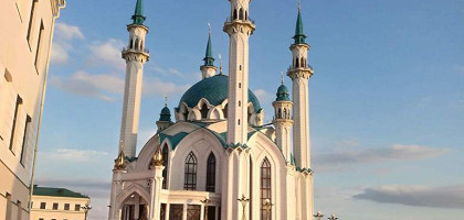 Вид на Голубую мечеть, Казань, Россия