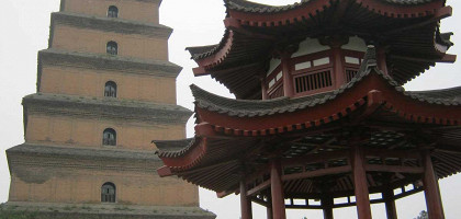Многоэтажная Малая Пагода Диких гусей, Сиань, Китай
