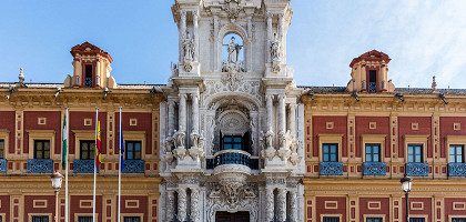 Дворец Сан-Тельмо в Севилье, главный фасад