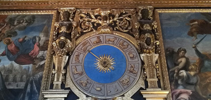Астрологические часы внутри Дворца дожей в Венеции