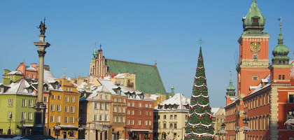 Замковая площадь перед Рождеством, Варшава