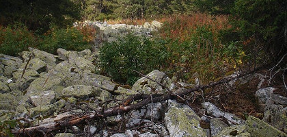 Каменная река с горы Большой Иремель