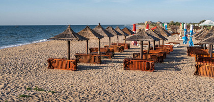 Бердянск, Украина, песчаные пляжи