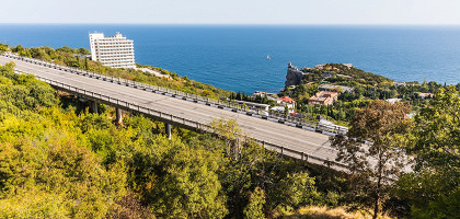 Ялта, Крым, автомобильная дорога