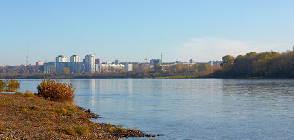 Река Томь и виды Кемерово, Россия