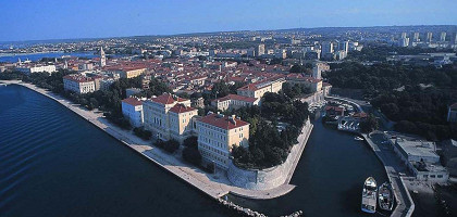 Вид на город Задар, Хорватия