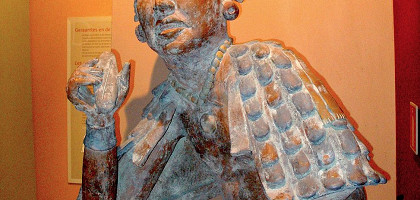 Дворянин предлагает какао-пасту, музей «Чоко-история» в Брюгге