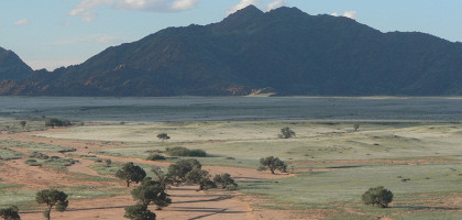 Панорама заповедника Соссусвлей, Намиб