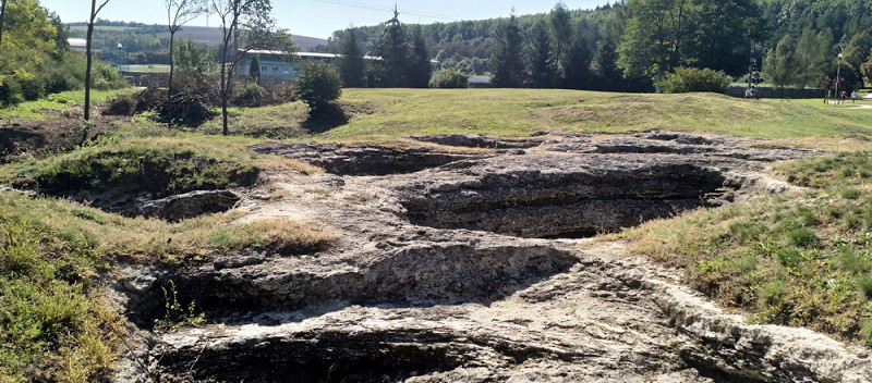 Дудинце, Словакия, римские бани