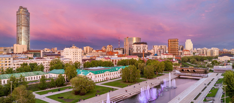Набережная, исторический центр Екатеринбурга