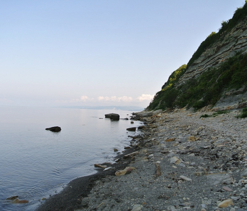 Пляж в новомихайловском фото