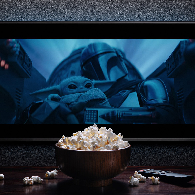 качественное изображение телевизора с фильмом