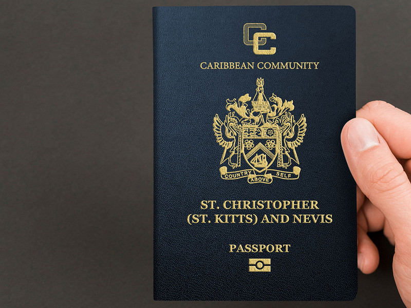 Паспорт Сент-Китс и Невис для безвизовых путешествий по Европе и Азии
