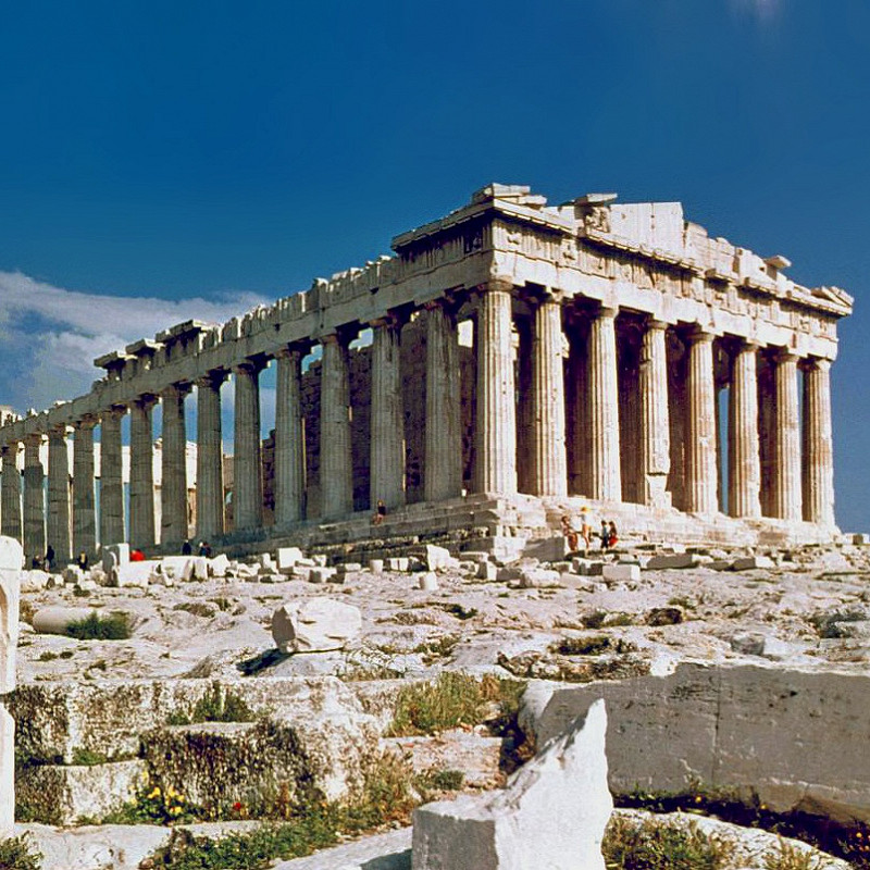 Храм Парфенон в Афинах. Акрополь Греция. Храм Богини Афины.