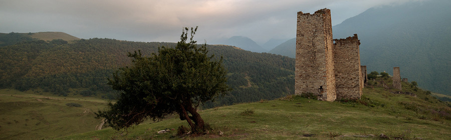 Республика Ингушетия - A-night-in-Caucasian-mountains-of-Ingushetia, Вечер-в-горах-Ингушетии