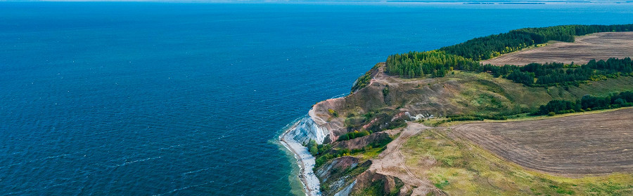 Панорамный вид Камского водохранилища