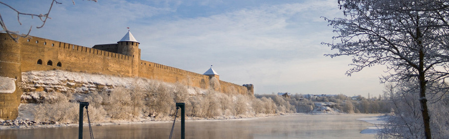 Ивангородская крепость зимой
