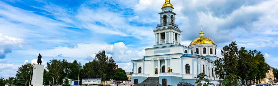 Воткинск, Россия,  панорама главной площади города