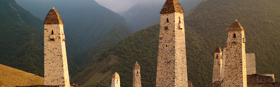 Республика Ингушетия - Caucasus, Ingushetia, Ингушские-боевые-и-смотровые-башни, горы-Кавказа