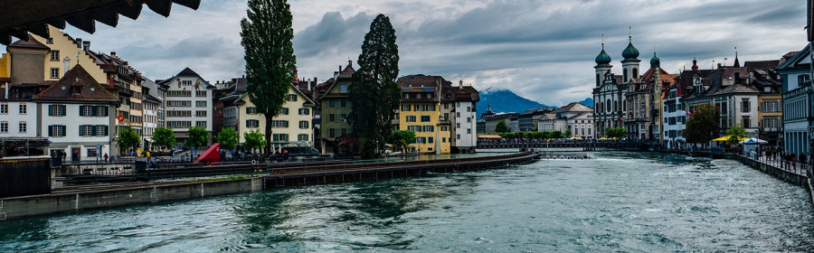 Вид на канал Милльштэттер-Зее в городе