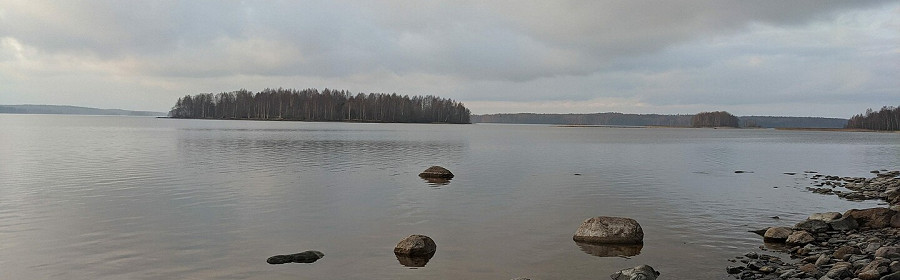 Озеро Сандал, остров Ягодный Наволок, посёлок Ерши