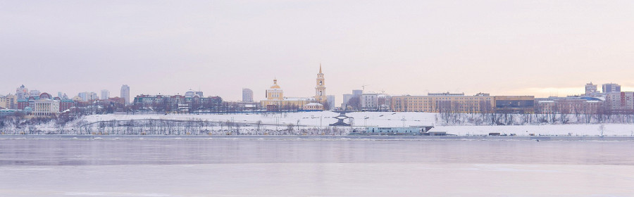 Пермь в зимний день