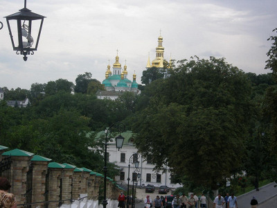 Спуск на второй уровень Киево-Печерской лавры