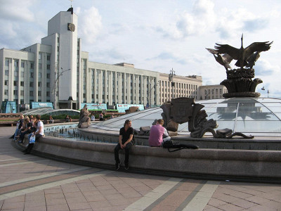 на главной плошчы страны