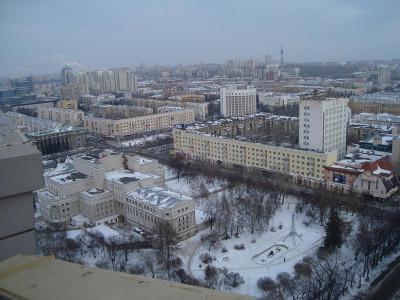 Вид со смотровой площадки в Екатеринбурге