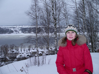 Плес. Вид на застеженную Волгу