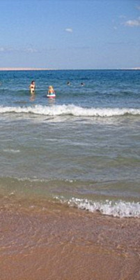 Пляж нам понравился, очень приятный вход в море