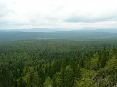 Панорама с Двуглавой сопки.