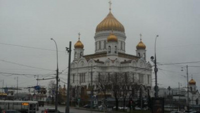 Вид на храм Христа Спасителя