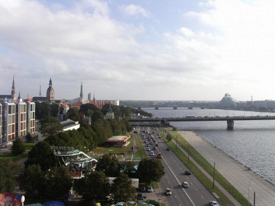 Вид с обзорного колеса