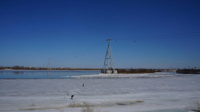волга во льдах